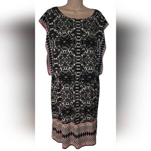 London Style Black and White Dress